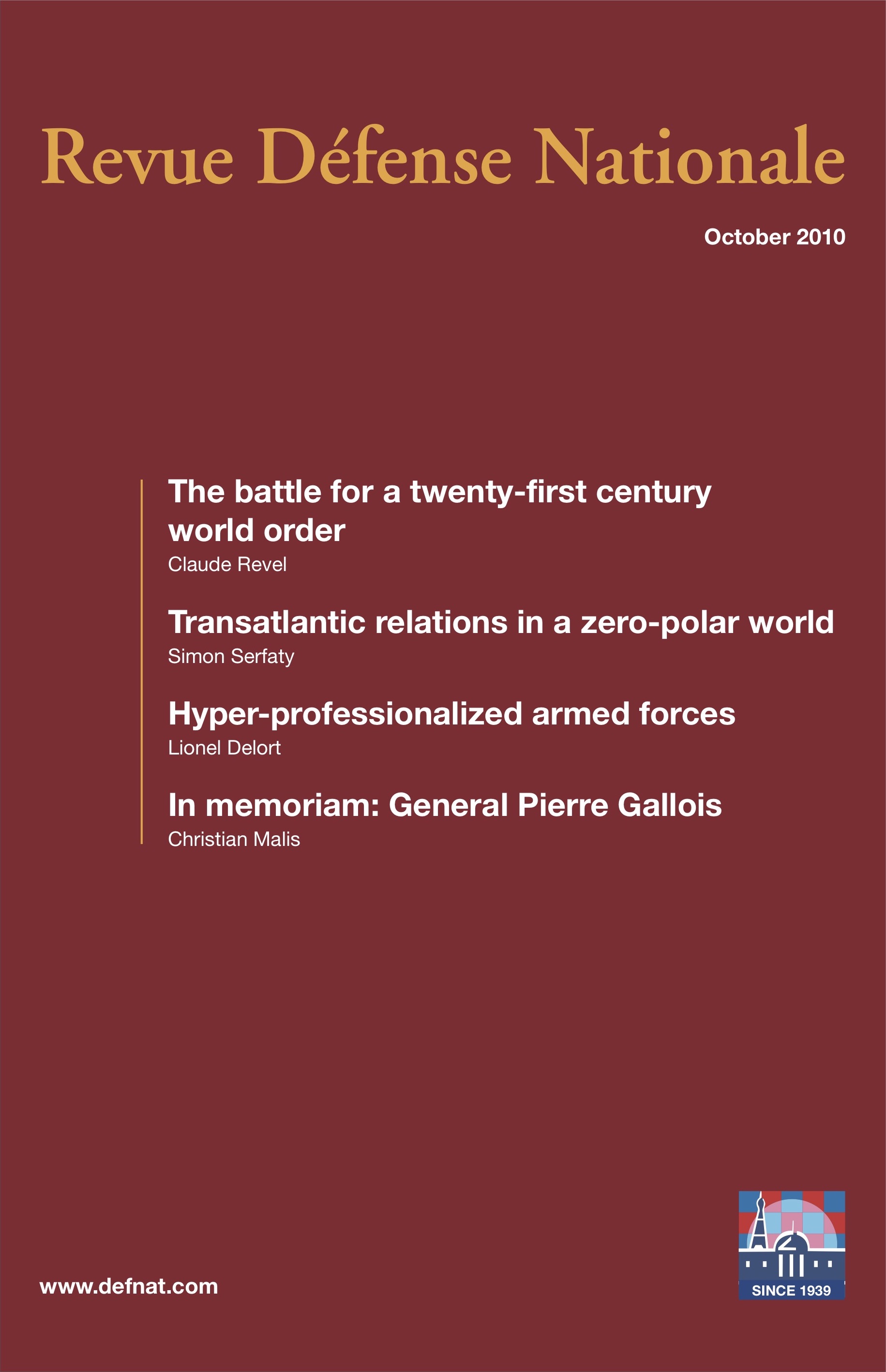 RDN n° 733 - October 2010